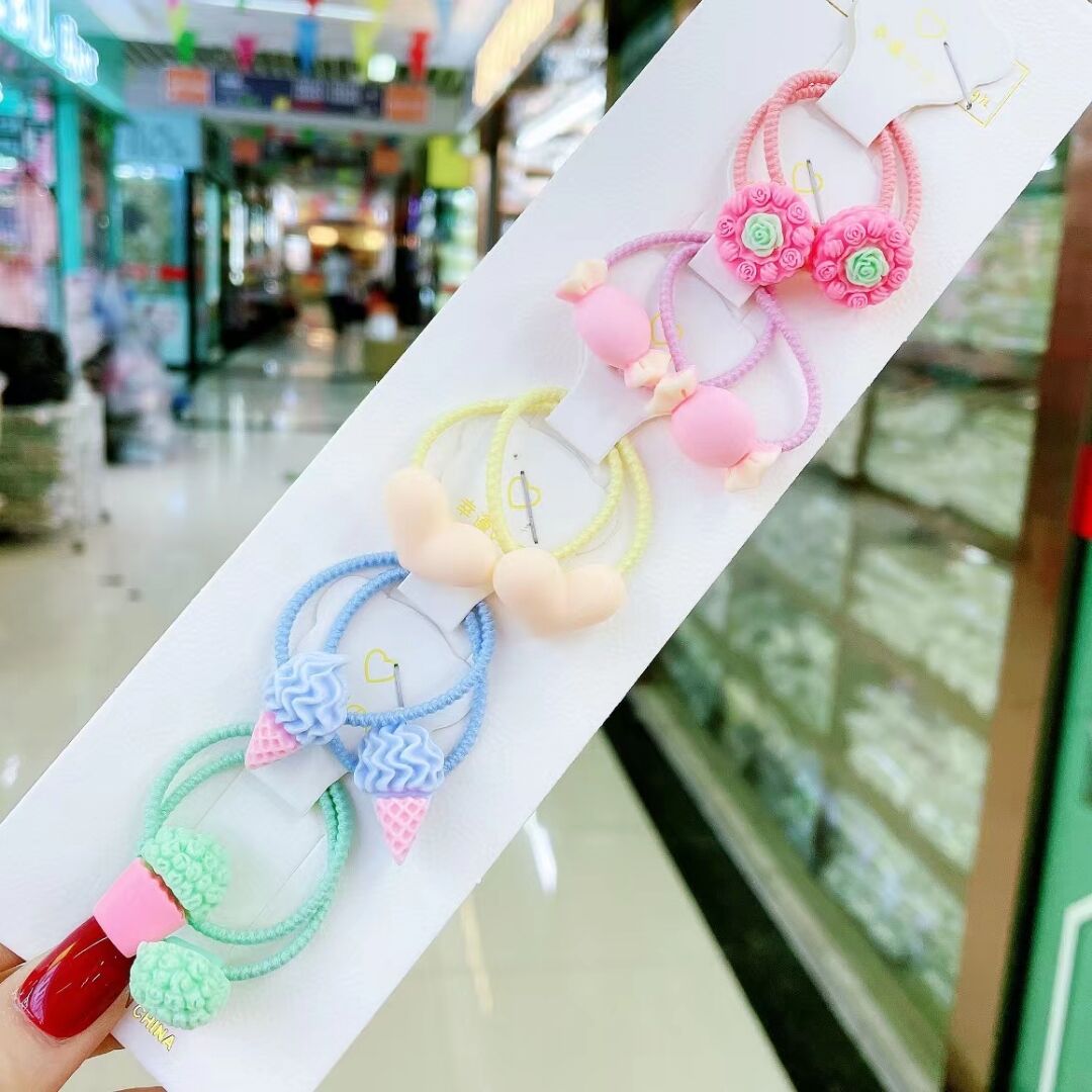 New Cute Rope Children Baby Elastic Hair Rubber Bands Accessories for Kids Girl Headband Tie Ring Headwear Scrunchie Baby Elastic Hair Rubber Bands DailyAlertDeals 62  