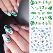 Harunouta Abstract Lady Face Water Decals Fruit Flower Summer Leopard Alphabet Leaves Nail Stickers Water Black Leaf Sliders Nail Stickers DailyAlertDeals 30  
