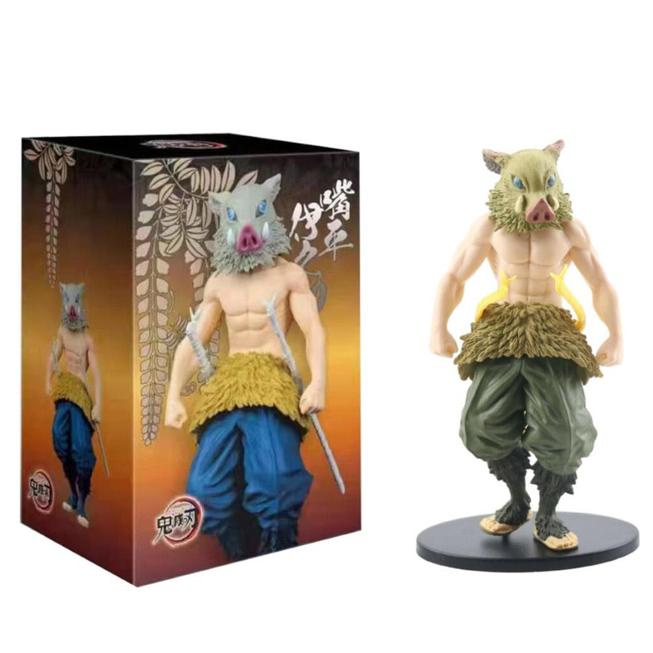 Anime Demon Slayer Figure Kamado Tanjirou Nezuko Action Figures PVC Model Toys Zenitsu Figurine Inosuke Kimetsu No Yaiba Figura Demon Slayer Figure DailyAlertDeals Inosuke With box  