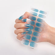 Manicure Decoracion Self Adhesive Foil Nail Art Stickers 2020 Fashion Nail Polish Pure Solid Color Nail Decoration Women Salon nail decal sticker DailyAlertDeals CS-47  