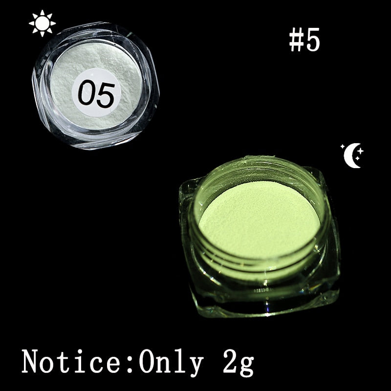 1 Box Neon Phosphor Powder Nail Glitter Powder 10 Colors Dust Luminous Pigment Fluorescent Powder Nail Glitters Glow in the Dark 0 DailyAlertDeals 5  