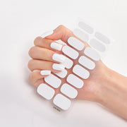 Manicure Decoracion Self Adhesive Foil Nail Art Stickers 2020 Fashion Nail Polish Pure Solid Color Nail Decoration Women Salon nail decal sticker DailyAlertDeals CS-25  