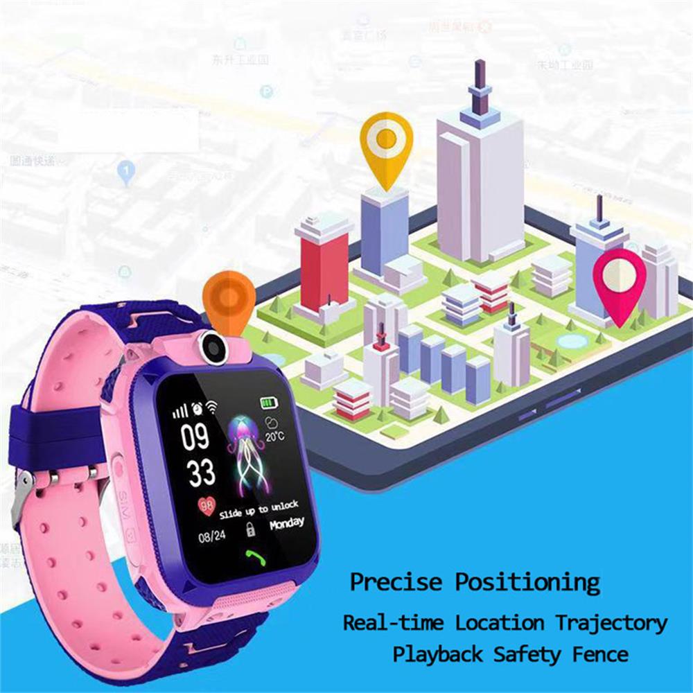 Q12 Children Smart Watch SOS Phone Watch Smartwatch Kids With Sim Card Photo Waterproof IP67 A28 Q19 Gift For IOS Android Z5S W5 0 DailyAlertDeals   