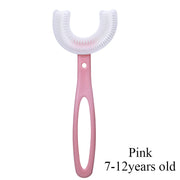 Toothbrush Children 360 Degree U-shaped Child Toothbrush Teethers Brush Silicone Kids Teeth Oral Care Cleaning baby teether DailyAlertDeals 2  