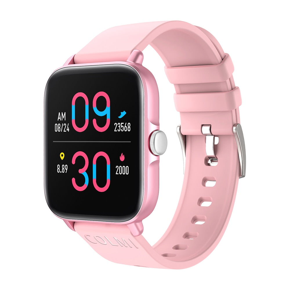 COLMI P28 Plus Bluetooth Answer Call Smart Watch Men IP67 waterproof Women Dial Call Smartwatch GTS3 GTS 3 for Android iOS Phone 0 DailyAlertDeals Pink China 