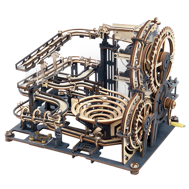 Robotime Rokr Marble Run Set 5 Kinds 3D Wooden Puzzle DIY Model Building Block Kits Assembly Toy Gift for Teens Adult Night City 3D Wooden Puzzle DIY Model Building Block Kits DailyAlertDeals Marble Night City China 