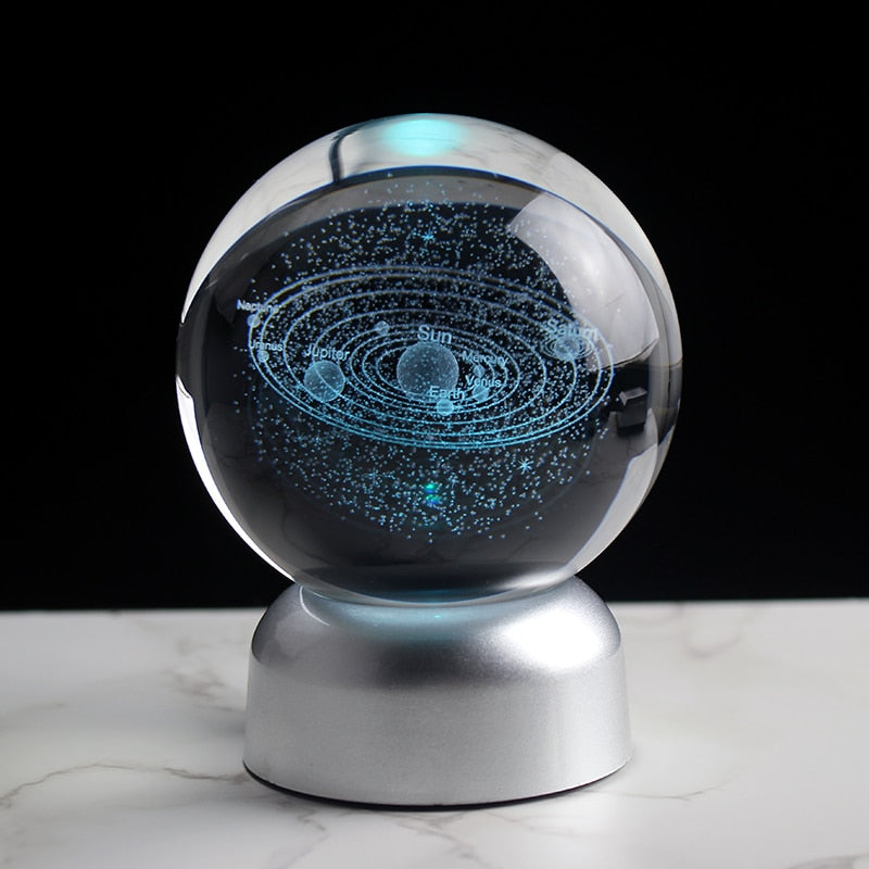Newfashioned 3D Crystsal Solar System Ball Laser Engraved Planets Glass Sphere Cosmic Model Globe Home Decoration Astronomy Gift 0 DailyAlertDeals   