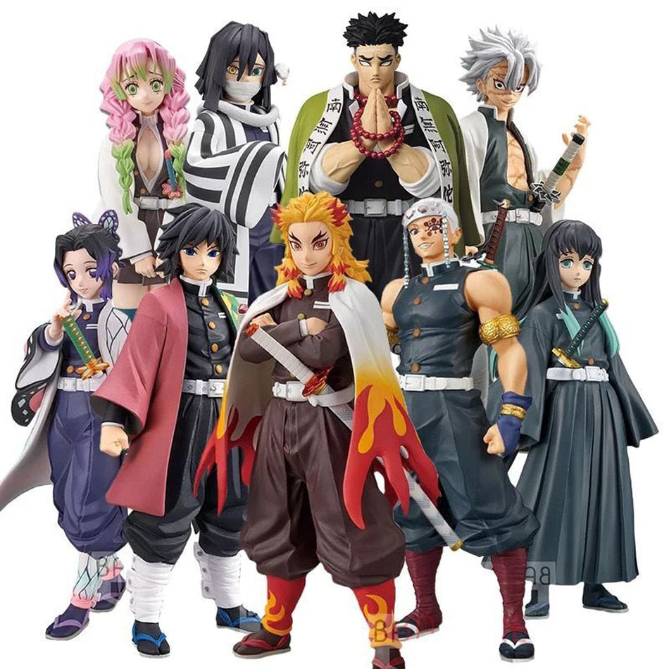 Anime Demon Slayer Figure Kamado Tanjirou Nezuko Action Figures PVC Model Toys Zenitsu Figurine Inosuke Kimetsu No Yaiba Figura Demon Slayer Figure DailyAlertDeals   