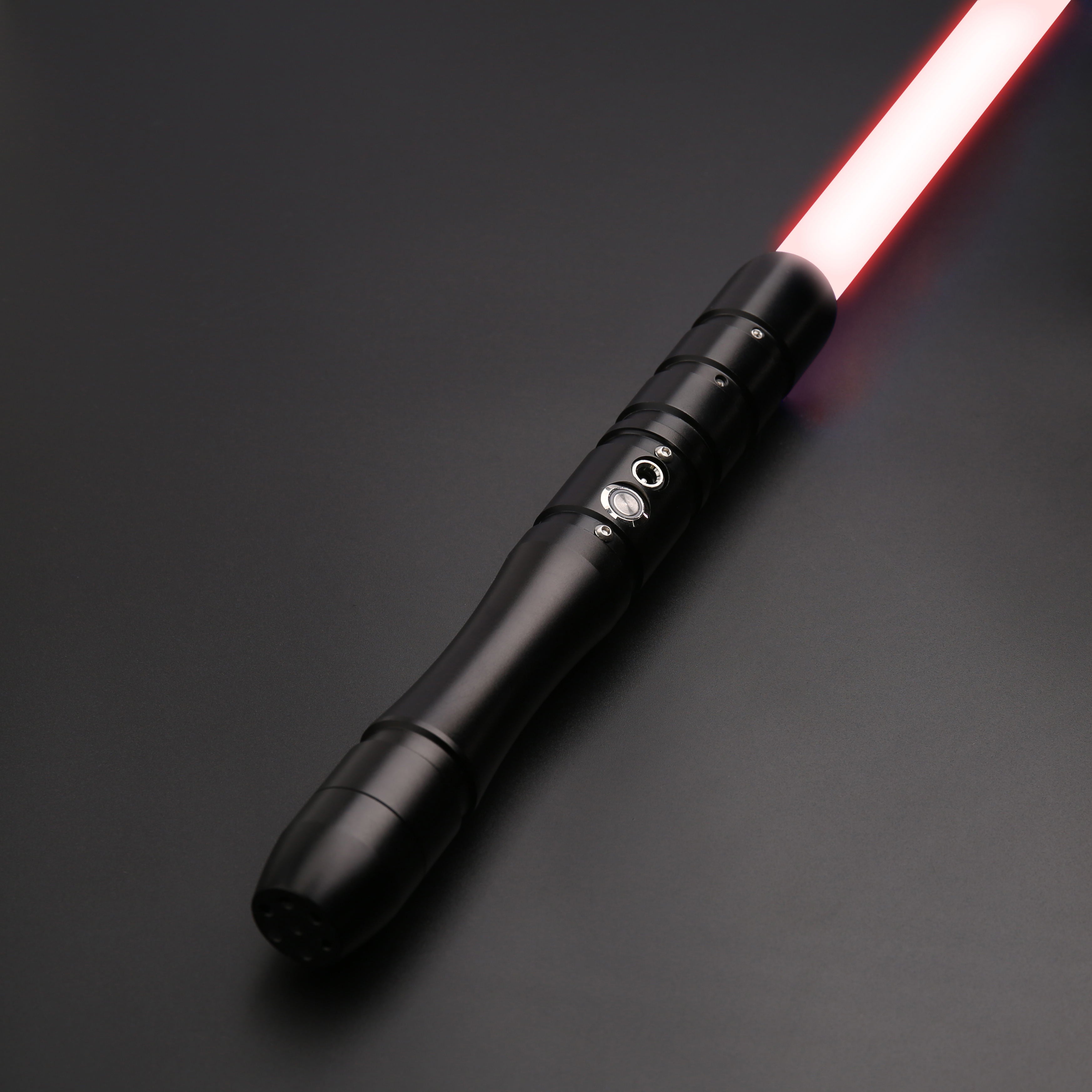Dueling Light Saber Metal Hilt RGB 12 Colors Changeable Saber Swords | Light Sabers Laser Sword for Adults Halloween Toys Star Wars Light Saber Toy DailyAlertDeals OT001blacks China 