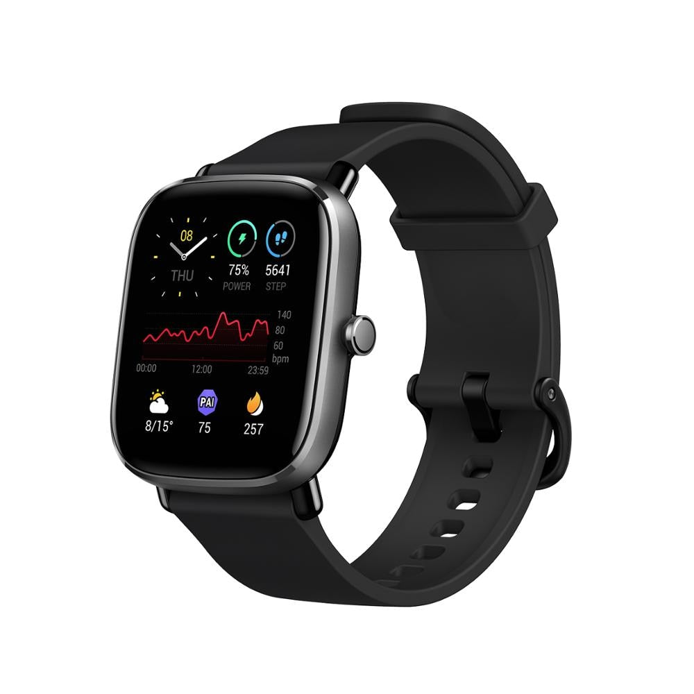 Global Version Amazfit GTS 2 Mini GPS Smartwatch AMOLED Display 70 Sports Modes Sleep Monitoring SmartWatch For Android For iOS 0 DailyAlertDeals Midnight Black China GTS 2 Mini