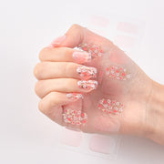 16 Tips/Sheet Glitter Series Shiny Manicure Decoracion Designed Nail Art Stickers 2020 Nail Decoration Nail Wraps Shiny Decal stickers for nails DailyAlertDeals GL-009  