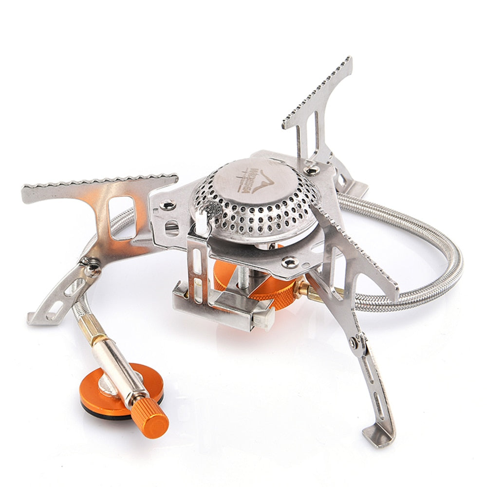 Camping Gas Stove Outdoor Tourist Burner Strong Fire Heater Tourism Cooker Survival Furnace Supplies Equipment Picnic Gas Stove for camping DailyAlertDeals GAS STOVE China 