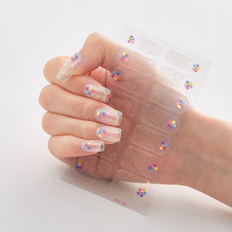 Three Sorts 0f Nail Stickers Full Cover Nail Stickers Novidades Nail Strips Self Adhesive Nail Sticker Nails Sticker Designer Nail Stickers DailyAlertDeals DQ-38  