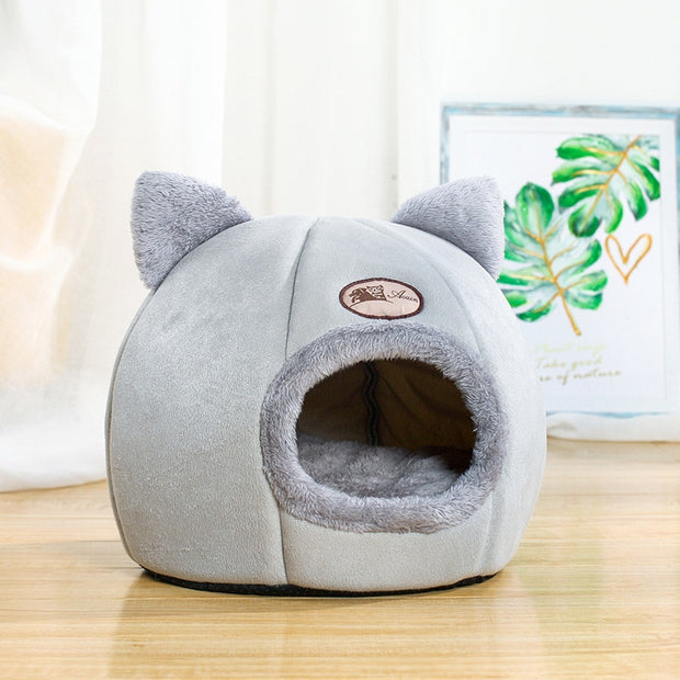 New Deep Sleep Comfort In Winter Cat Bed Iittle Mat Basket Small Dog House Products Pets Tent Cozy Cave Nest Indoor Cama Gato 0 DailyAlertDeals Light Grey M 33X33X35cm Russian Federation