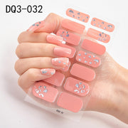 Lamemoria 1pc 3D Nail Slider Beauty Nail Stickers Shining Wave Line Decals Adhesive Manicure Tips Salon Nail Art Decorations nail decal stickers DailyAlertDeals DQ3-32  
