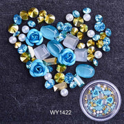 3D Nail Rhinestones Rose Jewelry Diverse DIY Gems Charming Mix Crystal Nail Art Decorations Gel Glitter Charms Nail Accessories Nail Rhinestones Rose Jewelry DailyAlertDeals WY1422  