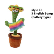 Lovely Talking Toy Dancing Cactus Doll Speak Talk Sound Record Repeat Toy Kawaii Cactus Toys Children Home Decor Accessories 0 DailyAlertDeals Style 6  