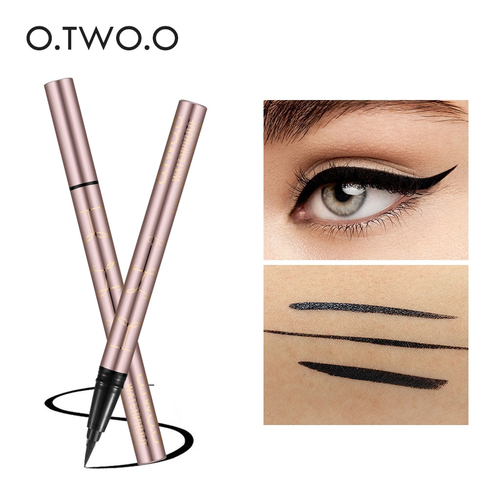 O.TWO.O Black Liquid Eyeliner Eye Make Up Super Waterproof Long Lasting Eye Liner Easy to Wear Eyes Makeup Cosmetics Tools 0 DailyAlertDeals   