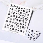 Harunouta Abstract Lady Face Water Decals Fruit Flower Summer Leopard Alphabet Leaves Nail Stickers Water Black Leaf Sliders 0 DailyAlertDeals X079  