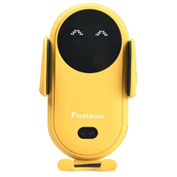 10W Car Wireless Charger Car Phone Holder for iPhone 12 12ProMax 11 11Pro X XR XSMAX 8 7 Plus Intelligent Infrared Phone Holder phone holder DailyAlertDeals Yellow  