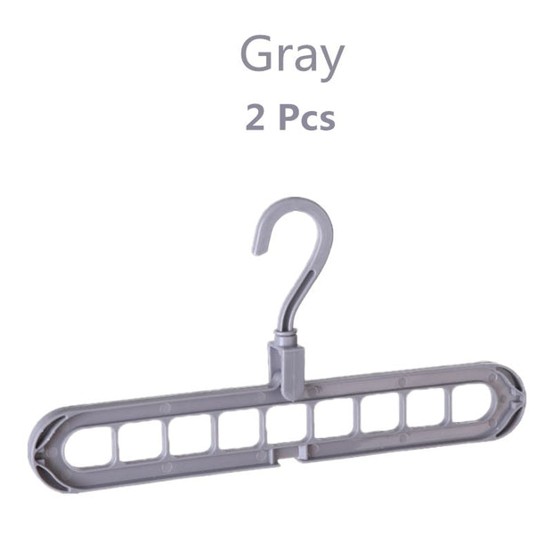 1/2pcs Magic Multi-port Support hangers for Clothes Drying Rack Multifunction Plastic Clothes rack drying hanger Storage Hangers 0 DailyAlertDeals YJ-hui-2PCS  