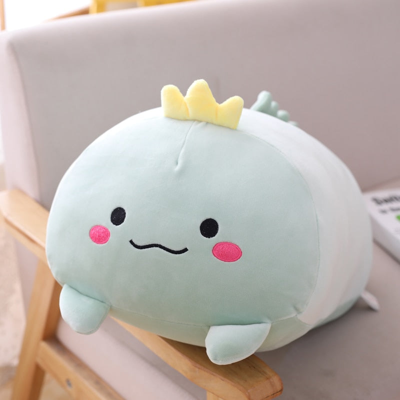 18-28CM Soft Animal Cartoon Pillow Cushion Cute Fat Dog Cat Totoro Penguin Pig Frog Plush Toy Stuffed Lovely kids Birthyday Gift 0 DailyAlertDeals 20cm dinosaur  
