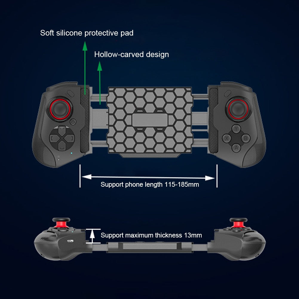 Telescopic Bluetooth-compatible Game Controller Wireless Gamepad Trigger Joystick Joypad for PUBG Mobile iOS Android Phone 0 DailyAlertDeals   