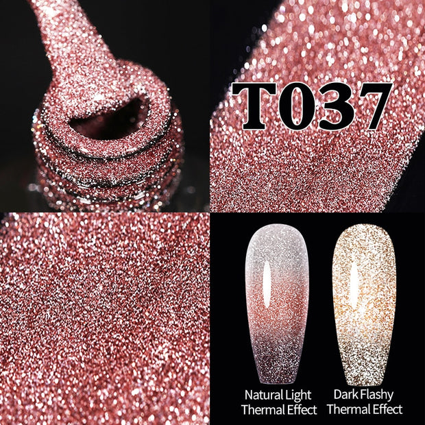 UR SUGAR Sparkling Gel Nail Polish Reflective Glitter Nail Gel Semi Permanent Nail Art Varnish For Manicures Need Base Top Coat 0 DailyAlertDeals Reflective Thermal37  