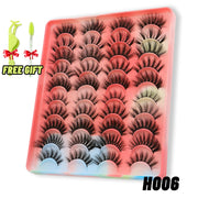 GROINNEYA lashes 5/10/20 pairs 3D Faux Mink Lashes Natural False Eyelashes Dramatic Volume Lashes Eyelash Extension Makeup 0 DailyAlertDeals 20pairs-H006-1 China 