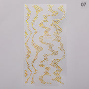 1PC Silver Gold Lines Stripe 3D Nail Sticker Geometric Waved Star Heart Self Adhesive Slider Papers Nail Art Transfer Stickers 0 DailyAlertDeals style 29  