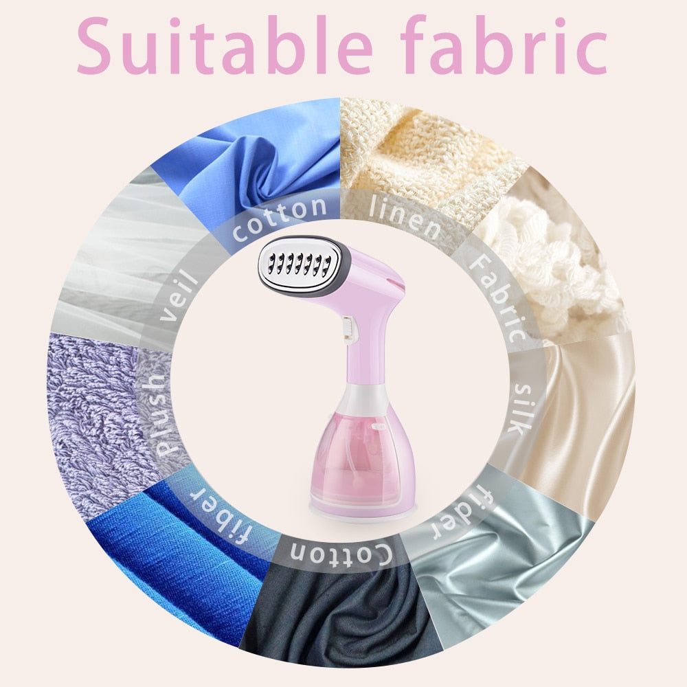 saengQ Handheld Garment Steamer 1500W Household Fabric Steam Iron 280ml Mini Portable Vertical Fast-Heat For Clothes Ironing Garment Steamers DailyAlertDeals   