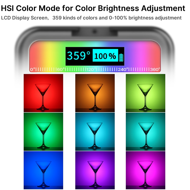 Ulanzi VL49 RGB Full Color LED Video Light 2500K-9000K 800LUX Magnetic Mini Fill Light Extend 3 Cold Shoe 2000mAh Type-c Port RGB Full Color LED Video Light DailyAlertDeals   