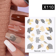 Harunouta Purple Blue Flowers Ink Blooming Nail Water Decals Geometry Line Ripple French Nail Stickers Manicuring Foils Wraps 0 DailyAlertDeals X110  