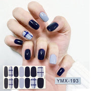14tips/sheet Hot Colors Series Classic Collection Manicure Nail Polish Strips Nail Wraps,Full Nail Sheet DIY nail art decoration nail decal stickers DailyAlertDeals YMX193  