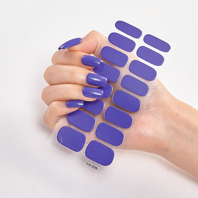 Manicure Decoracion Self Adhesive Foil Nail Art Stickers 2020 Fashion Nail Polish Pure Solid Color Nail Decoration Women Salon nail decal sticker DailyAlertDeals   