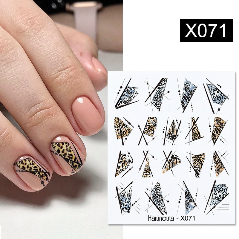 Harunouta Spring Summer Simple Flower Leaf Tree Water Decals Stickers Butterfly Slider Watermarks Decoration Nail Art Manicures 0 DailyAlertDeals X071  