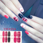 14tips/sheet Hot Colors Series Classic Collection Manicure Nail Polish Strips Nail Wraps,Full Nail Sheet DIY nail art decoration nail decal stickers DailyAlertDeals YMX204  