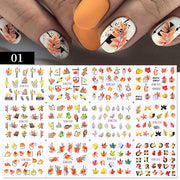 12 Designs Nail Stickers Set Mixed Floral Geometric Nail Art Water Transfer Decals Sliders Flower Leaves Manicures Decoration 0 DailyAlertDeals C01  