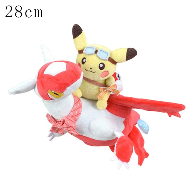 Pokemon Plush Toy Pikachu Stuffed Eevee Charmander Squirtle Charizard Blastoise Bulbasaur Anime Figure Doll Baby Christmas Gift Pokemon Plush kidsToy Pikachu DailyAlertDeals Latias 28cm  