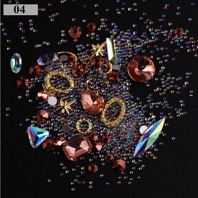 3D Nail Rhinestones Rose Jewelry Diverse DIY Gems Charming Mix Crystal Nail Art Decorations Gel Glitter Charms Nail Accessories Nail Rhinestones Rose Jewelry DailyAlertDeals 4  