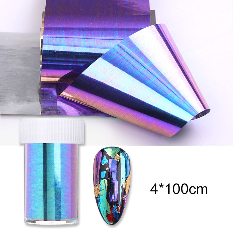 1 Roll Pink Gold Sliver Nail Foils Sparkly Sky Glitter Nail Art Transfer Stickers Slider Paper Nail Art Manicures Decoration New 0 DailyAlertDeals 17  