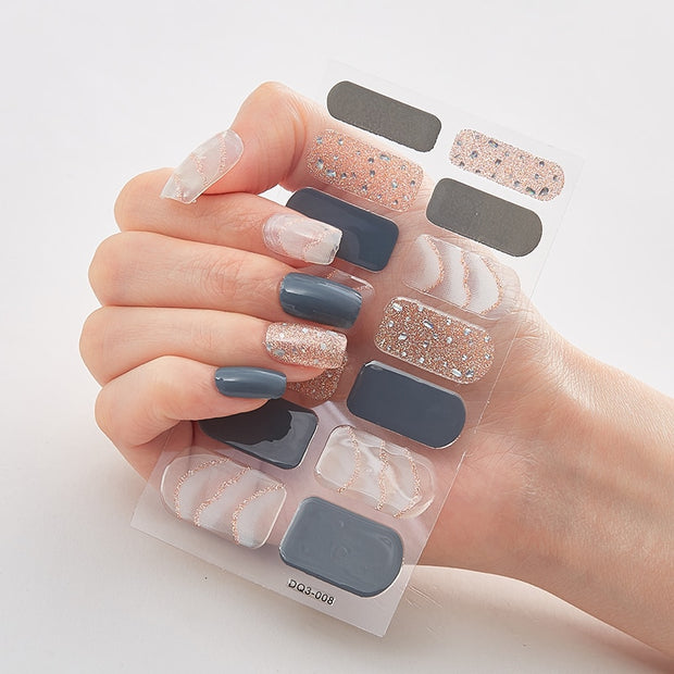 Four Sorts 0f Nail Stickers Creative Nail Adhesive Nail Wraps DIY Nail Stickers Designer Nails Art Decoration Nailart Sticker Nail Decal Stickers DailyAlertDeals DQ3-08  