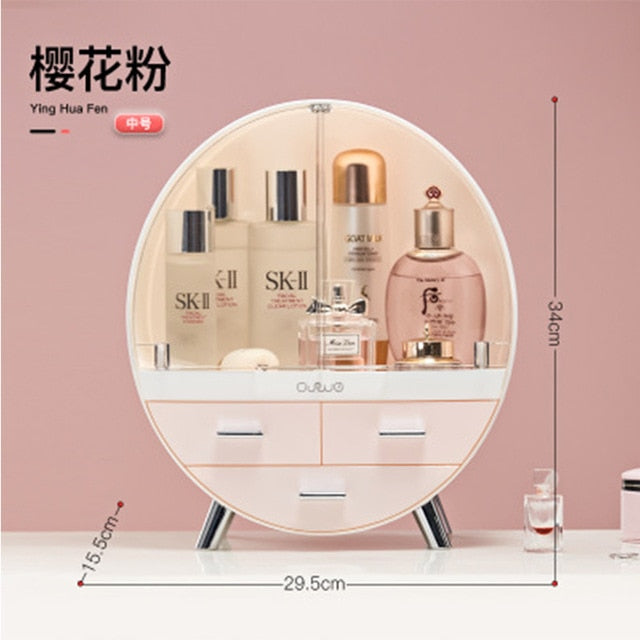 Fashion Big Capacity Cosmetic Storage Box Waterproof Dustproof Bathroom Desktop Beauty Makeup Organizer Skin Care Storage Drawer 0 DailyAlertDeals 20  