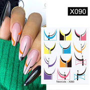 Harunouta Valentine's Day Love Heart Pattern Water Decals Stickers Christmas Snowflakes Design Slider For Nails Art Decoration 0 DailyAlertDeals X090  