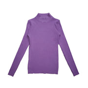 Women's Black turtleneck Soft Cozy Sweaters Slim Full Sleeve Multi-color Turtleneck Sweaters for Women winter turtleneck sweaters for women DailyAlertDeals Purple S 