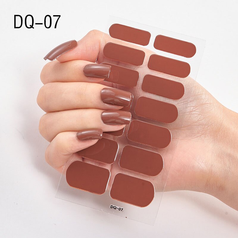Lamemoria 1pc 3D Nail Slider Beauty Nail Stickers Shining Wave Line Decals Adhesive Manicure Tips Salon Nail Art Decorations nail decal stickers DailyAlertDeals DQ07  