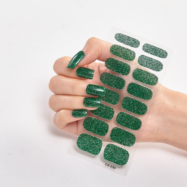 Manicure Decoracion Self Adhesive Foil Nail Art Stickers 2020 Fashion Nail Polish Pure Solid Color Nail Decoration Women Salon nail decal sticker DailyAlertDeals CS-35  