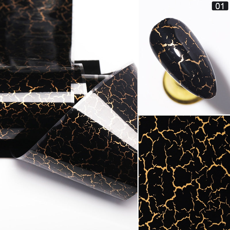Nail Foils Marble Series Nail Transfer Foils Decorations DIY idea nail Art Transfer Sticker Decals Nail Accessories Nail Sticker DailyAlertDeals 1PCS-1  