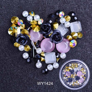 3D Nail Rhinestones Rose Jewelry Diverse DIY Gems Charming Mix Crystal Nail Art Decorations Gel Glitter Charms Nail Accessories Nail Rhinestones Rose Jewelry DailyAlertDeals WY1424  