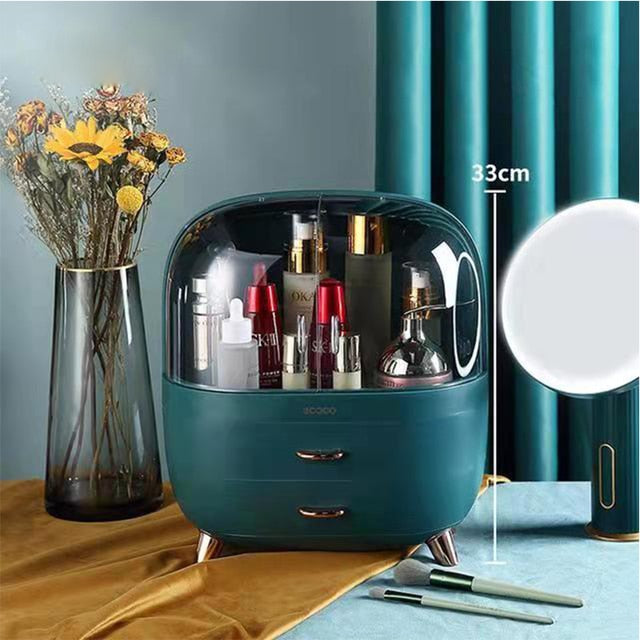 Fashion Big Capacity Cosmetic Storage Box Waterproof Dustproof Bathroom Desktop Beauty Makeup Organizer Skin Care Storage Drawer 0 DailyAlertDeals 46  